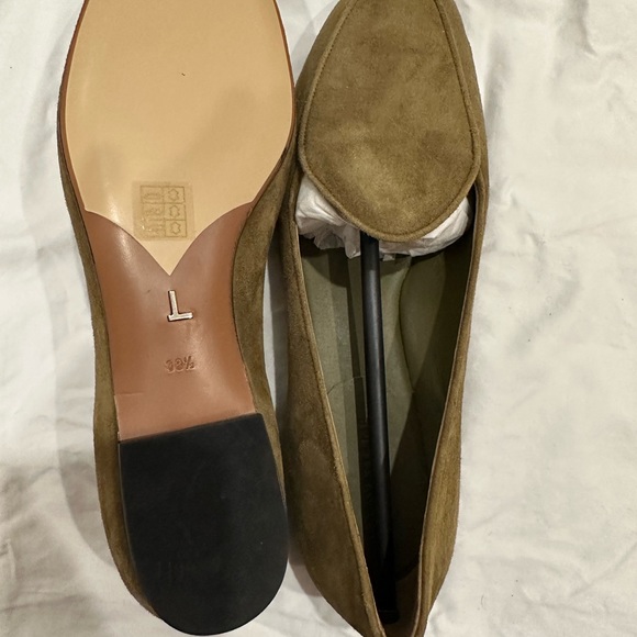 Lafayette 148 Suede Loafers green never worn - Picture 4 of 6